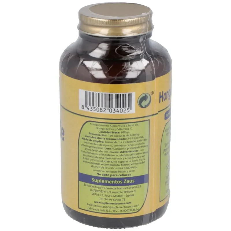 Hongo del sol 180cap. | Farmacia Barata