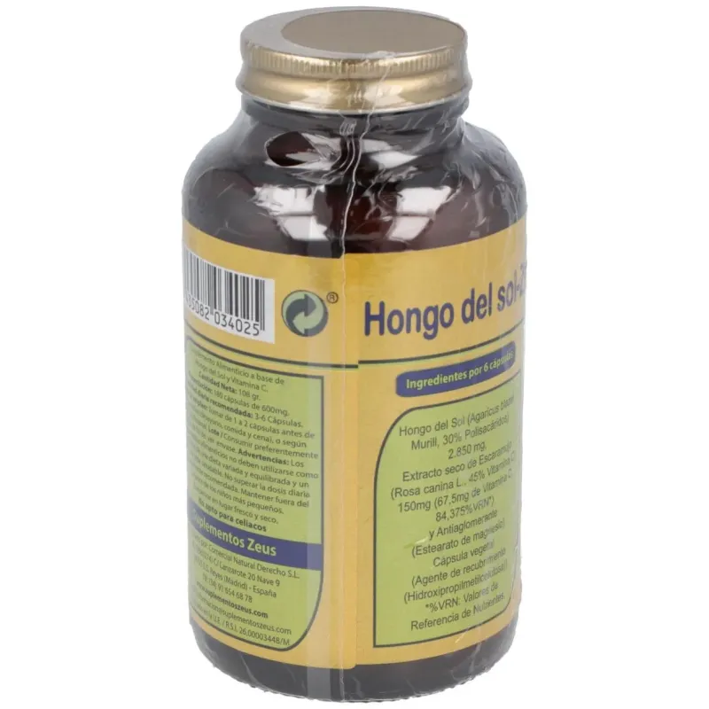 Hongo del sol 180cap. | Farmacia Barata