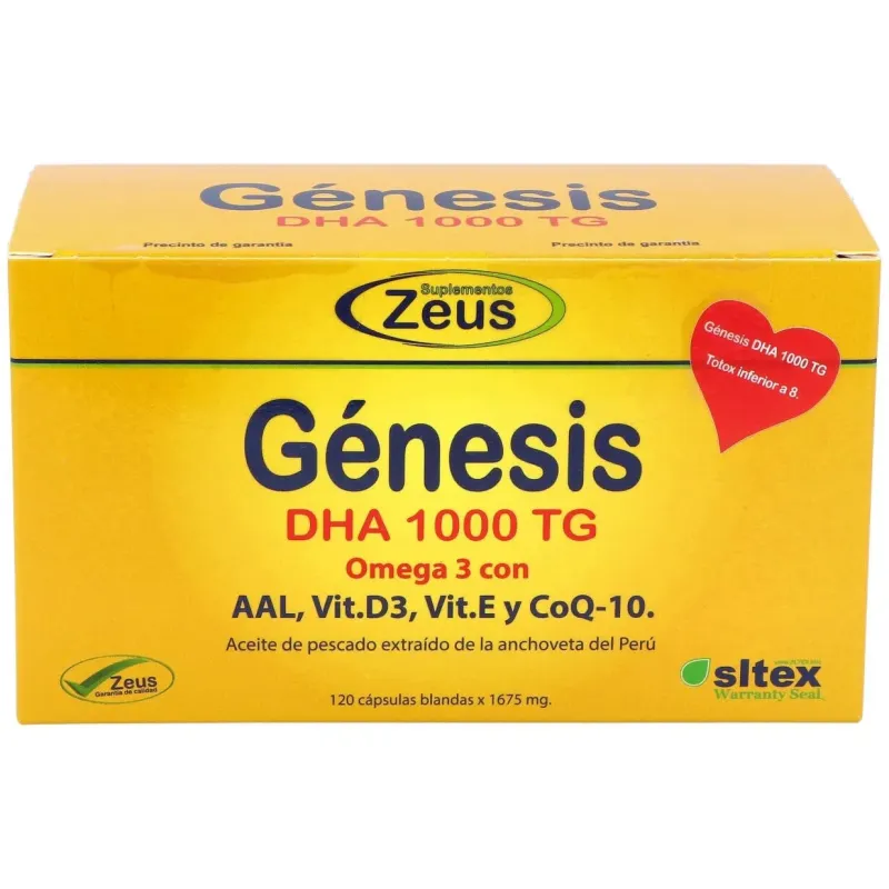 Genesis dha tg 1000 omega 3 120cap. 2 | Farmacia Barata