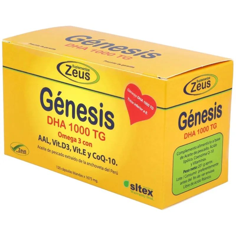 Genesis dha tg 1000 omega 3 120cap. 2 | Farmacia Barata