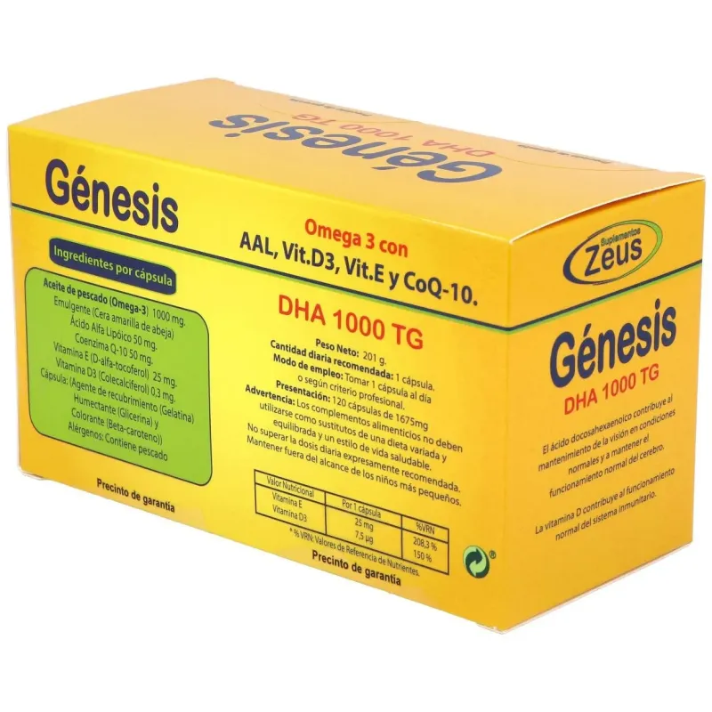 Genesis dha tg 1000 omega 3 120cap. 2 | Farmacia Barata