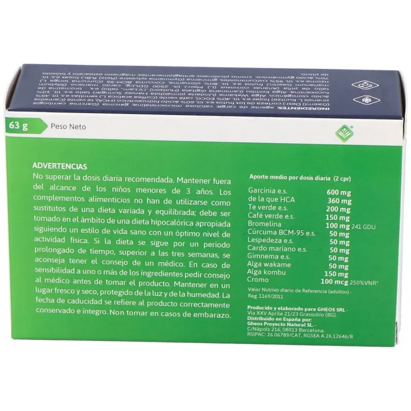 Slim gheos funcional 60comp. | Farmacia Barata