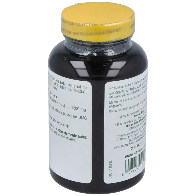 Lecitina de soja 1200mg. 90 perlas 2 | Farmacia Barata