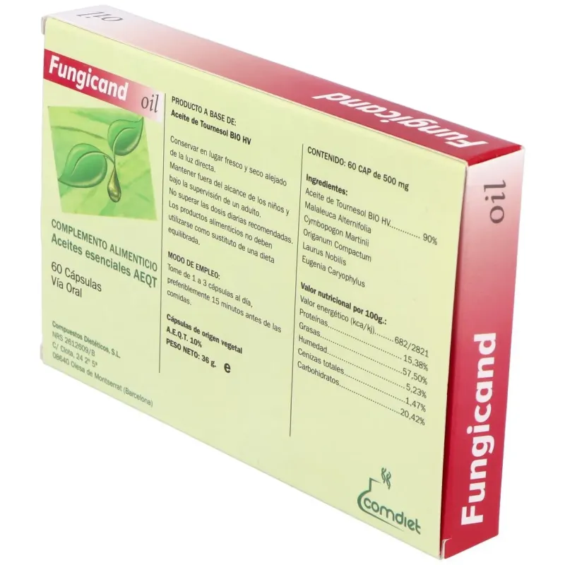 Comdiet fungicand-oil 60caps | Farmacia Barata Comdiet fungicand-oil 60caps | Farmacia Barata