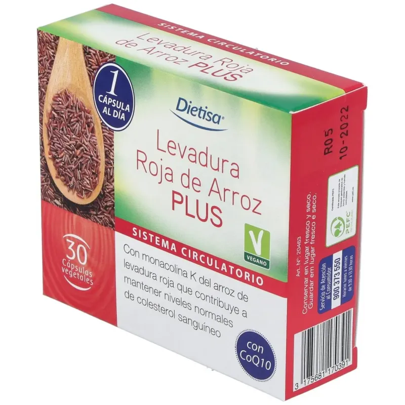 Levadura roja de arroz plus 3% 30cap. 2 | Farmacia Barata Levadura roja de arroz plus 3% 30cap. 2 | Farmacia Barata