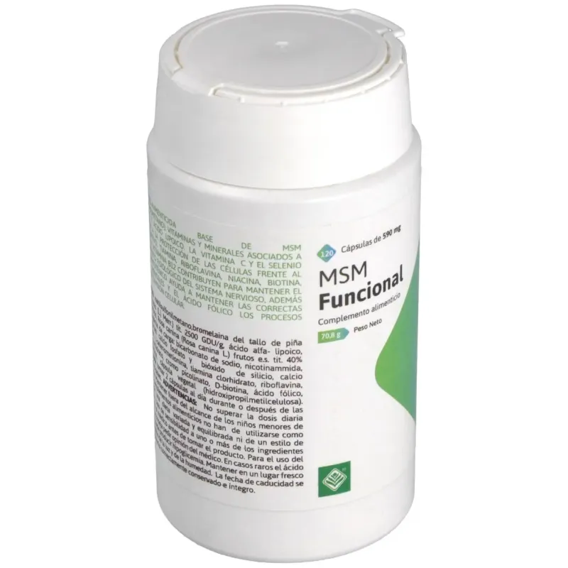 Msm funcional 500mg. 120cap. | Farmacia Barata