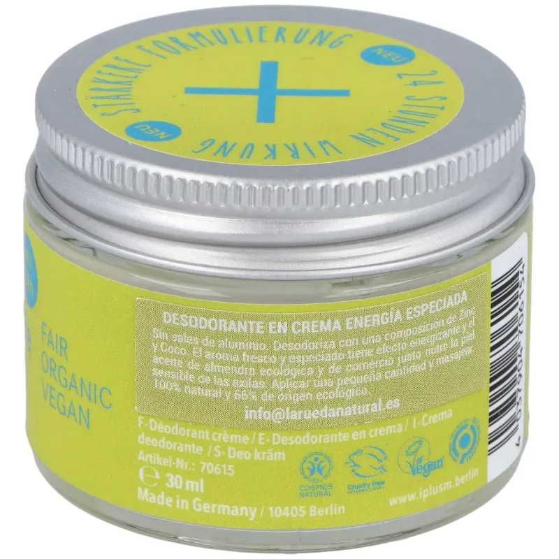 Desodorante en crema energia especiada 30ml. 2 | Farmacia Barata