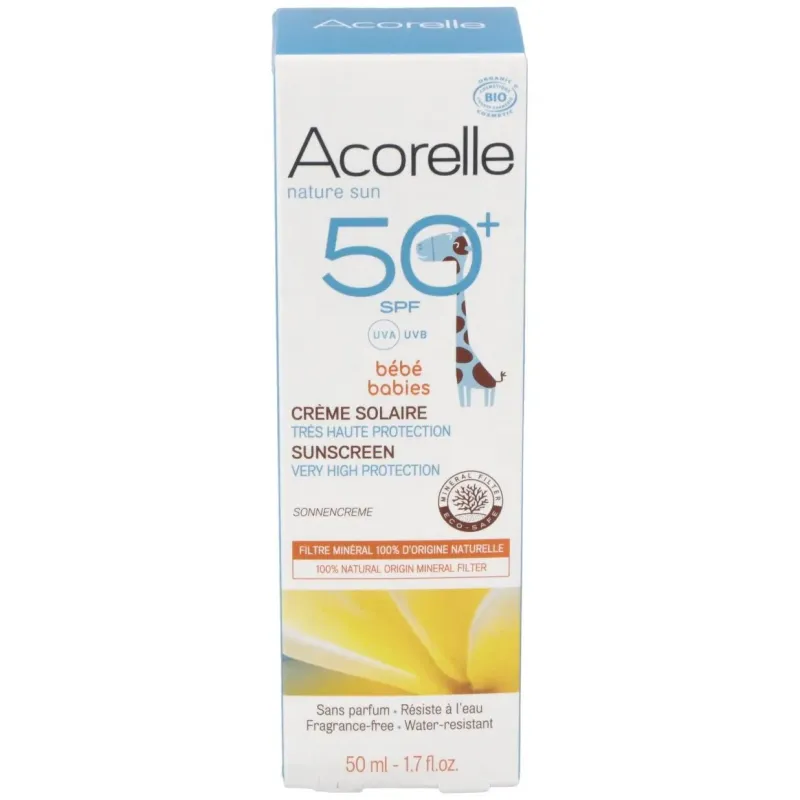 Crema solar bebe spf50+ 50ml. bio | Farmacia Barata