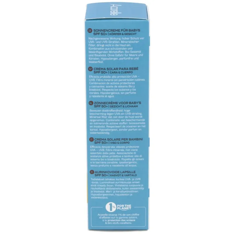 Crema solar bebe spf50+ 50ml. bio | Farmacia Barata
