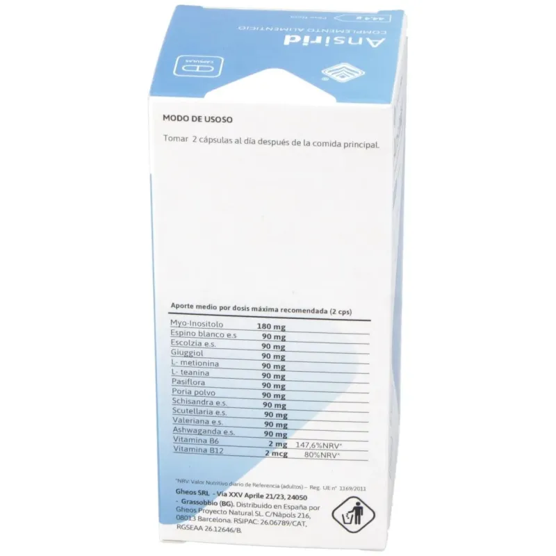 Ansirid 60cap. | Farmacia Barata
