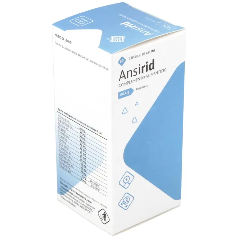 Ansirid 60cap. | Farmacia Barata