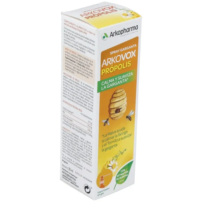 Arkovox propolis garganta spray 30ml. 2 | Farmacia Barata
