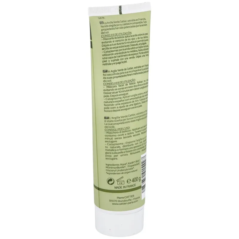 Arcilla verde en tubo 400gr. | Farmacia Barata Arcilla verde en tubo 400gr. | Farmacia Barata