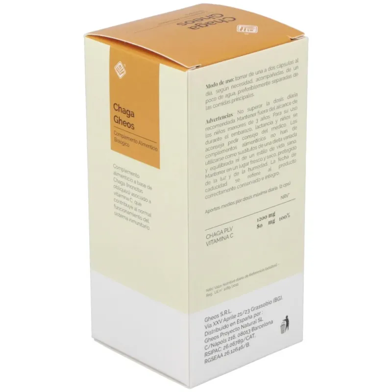 Chaga gheos 60cap. | Farmacia Barata