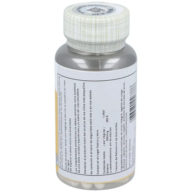 Selenium sin levaduras 200mcg. 90cap. 2 | Farmacia Barata