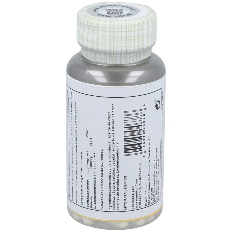 Selenium sin levaduras 200mcg. 90cap. 2 | Farmacia Barata