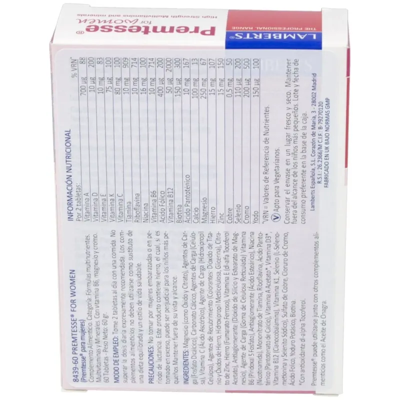 Premtesse para mujeres 60comp. 2 | Farmacia Barata Premtesse para mujeres 60comp. 2 | Farmacia Barata