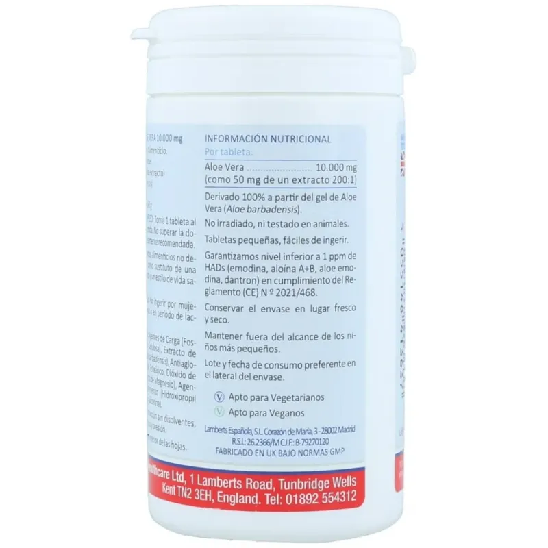 Lamberts aloe vera 10000mg 120comp | Farmacia Barata Lamberts aloe vera 10000mg 120comp | Farmacia Barata