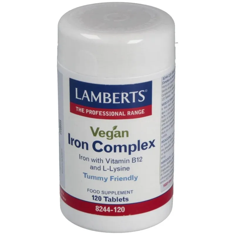 Complejo de hierro vegano 120comp. 2 | Farmacia Barata