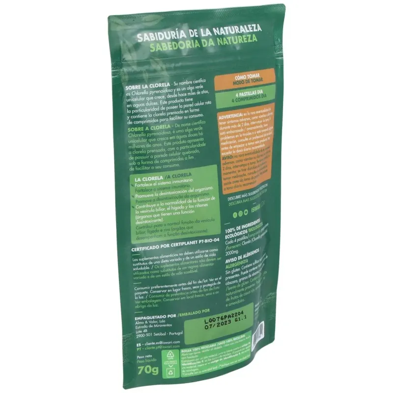 Clorella superalimento 140comp. bio 2 | Farmacia Barata