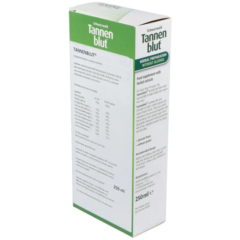 Tannenblut bronquial jarabe 250ml. 2 | Farmacia Barata