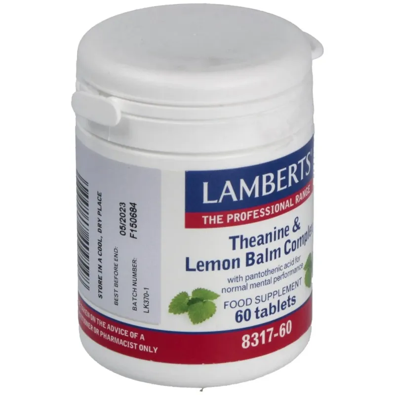 Complejo de teanina y balsamo de limon 60comp. 2 | Farmacia Barata