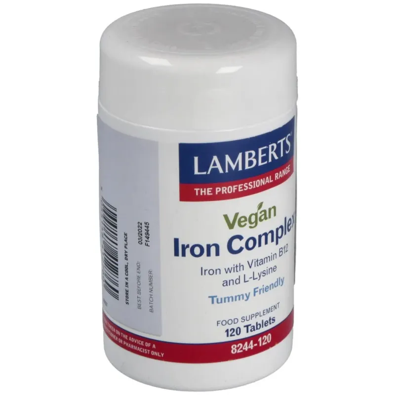 Complejo de hierro vegano 120comp. 2 | Farmacia Barata