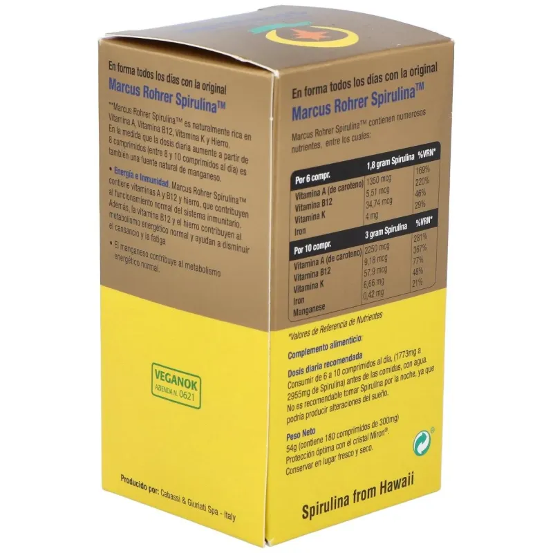 Spirulina 180comp. marcus rohrer 2 | Farmacia Barata