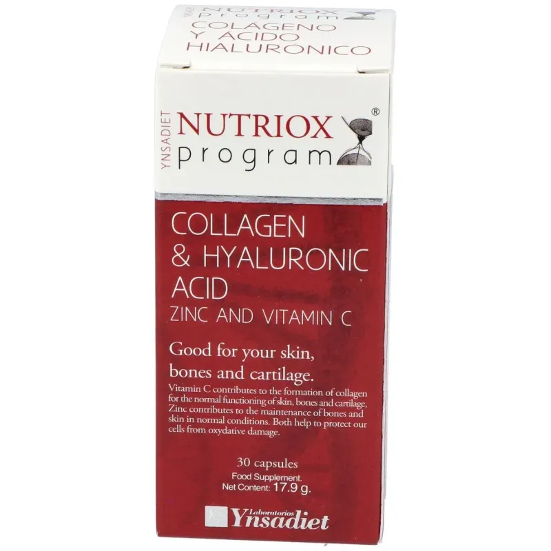 Ac. hialuronico y colageno 30cap. | Farmacia Barata