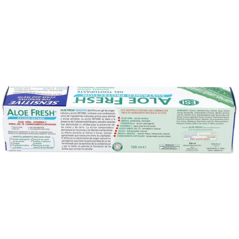 Aloe fresh retard dentifrico sensitivo 100ml. 2 | Farmacia Barata