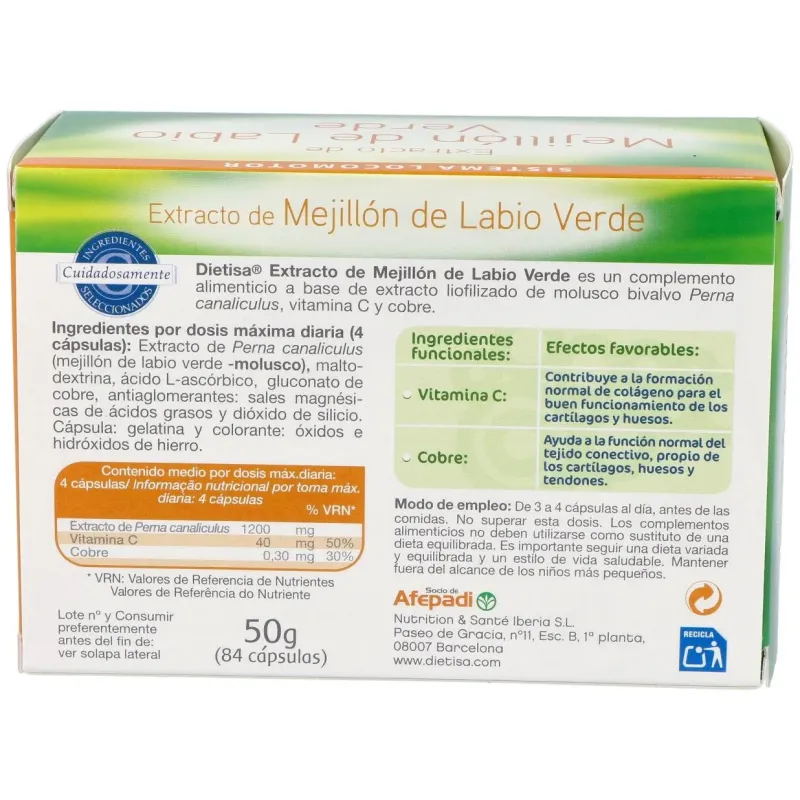 Mejillon de labio verde (gemiflor super) 84cap 2 | Farmacia Barata