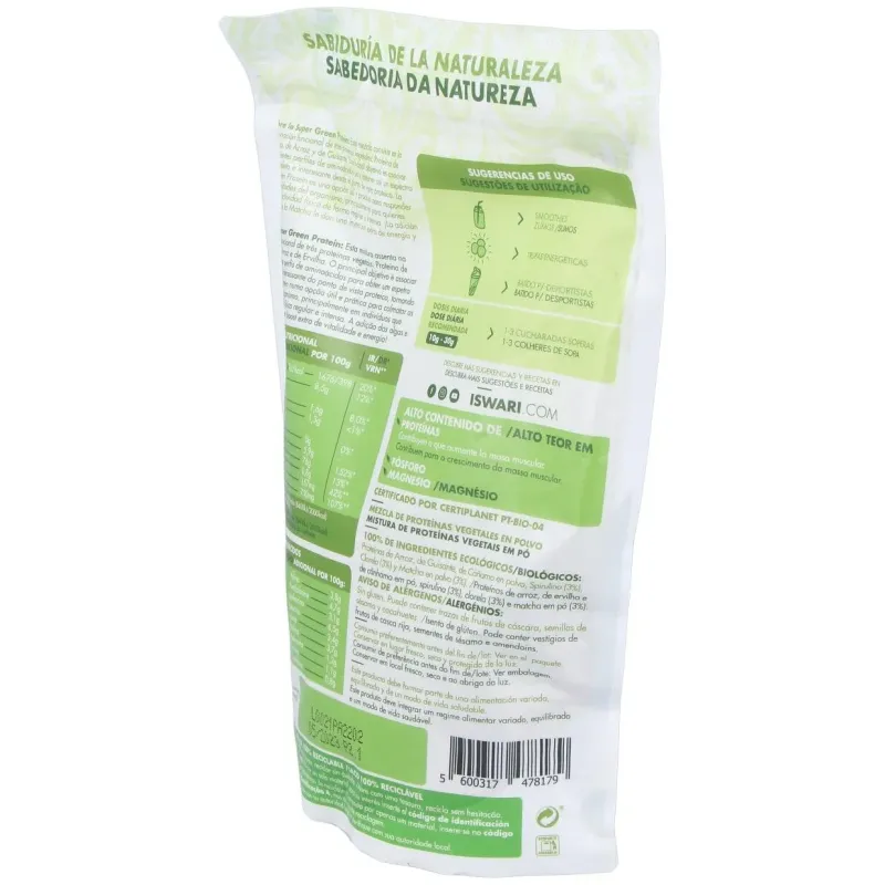 Super green protein superalimento 250gr. bio 2 | Farmacia Barata