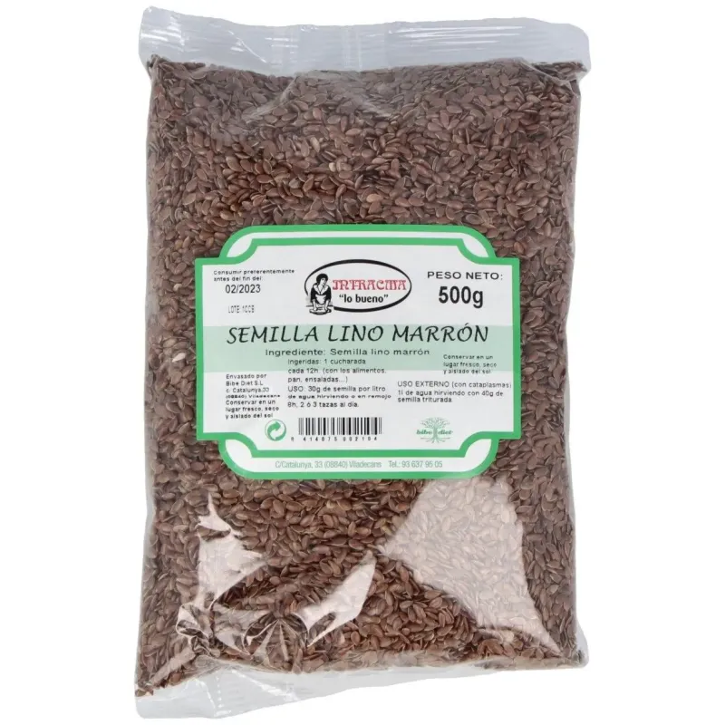 Intracma linaza semilla marron 500 g | Farmacia Barata