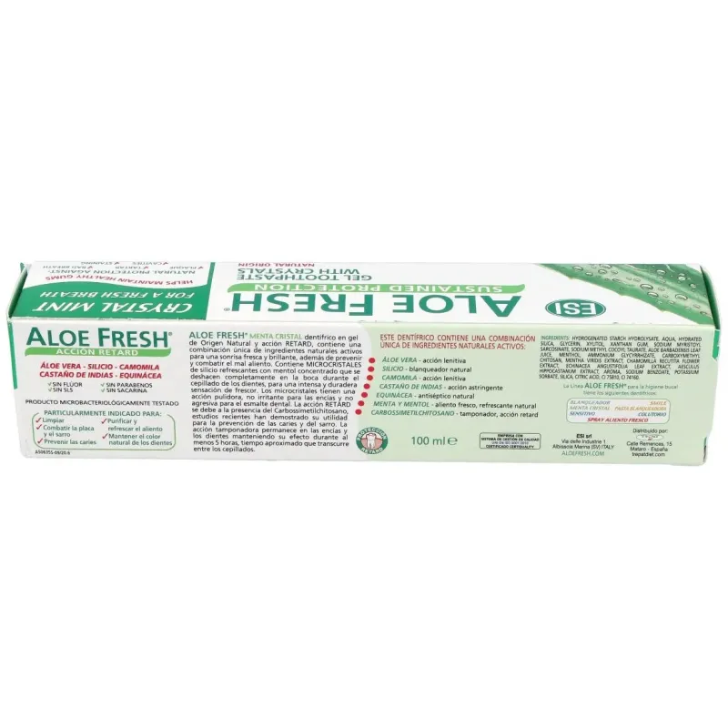 Aloe fresh gel menta cristal dentifrico | Farmacia Barata