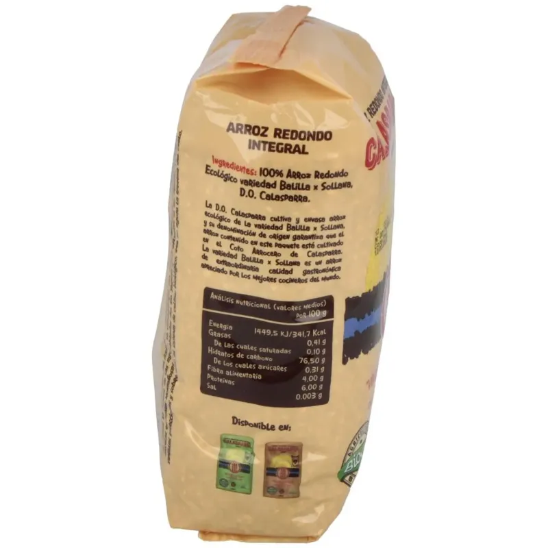 Calasparra arroz calasparra integal plastico 1 kg | Farmacia Barata