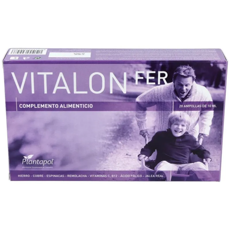 Vitalon fer (j.real+hierro+oligoelementos) 20amp. 2 | Farmacia Barata