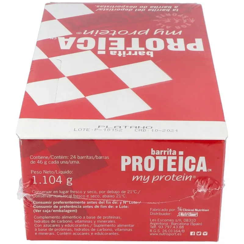 Barrita proteica platano caja 24unid. 2 | Farmacia Barata Barrita proteica platano caja 24unid. 2 | Farmacia Barata