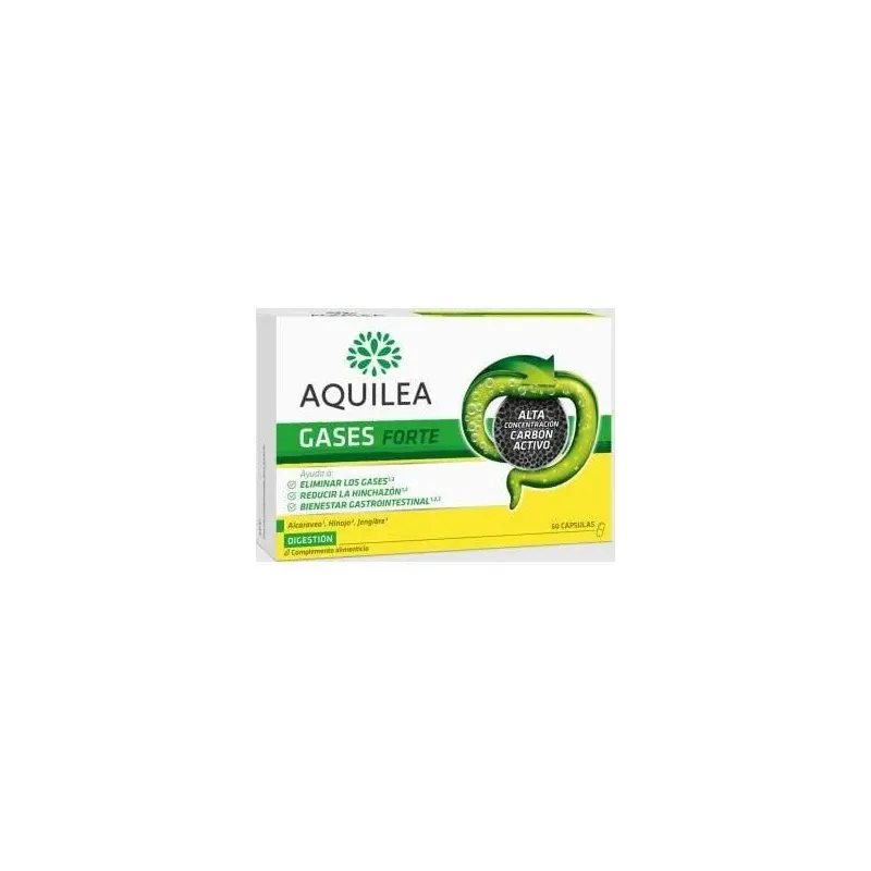 Aquilea gases forte carbon vegetal 60cap. 2 | Farmacia Barata