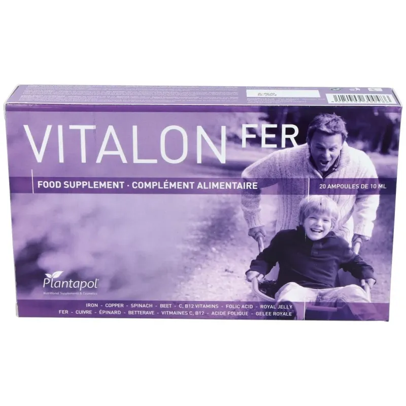 Vitalon fer (j.real+hierro+oligoelementos) 20amp. 2 | Farmacia Barata