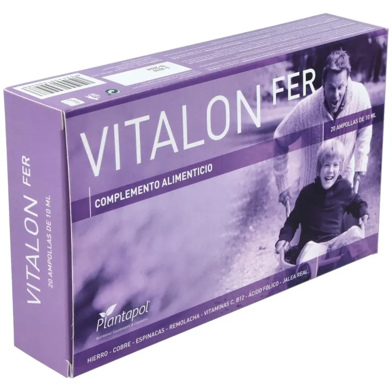 Vitalon fer (j.real+hierro+oligoelementos) 20amp. 2 | Farmacia Barata
