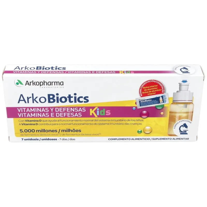 Arkobiotics vitaminas y defensas niños 7uni. 2 | Farmacia Barata Arkobiotics vitaminas y defensas niños 7uni. 2 | Farmacia Barata