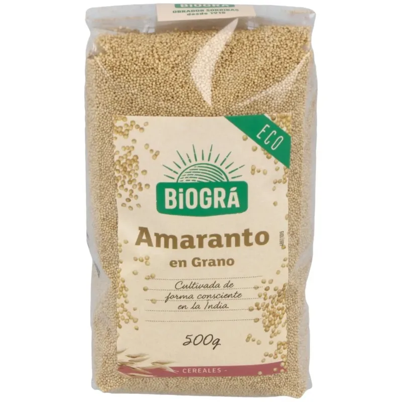 Bioga amaranto grano bio 500g | Farmacia Barata