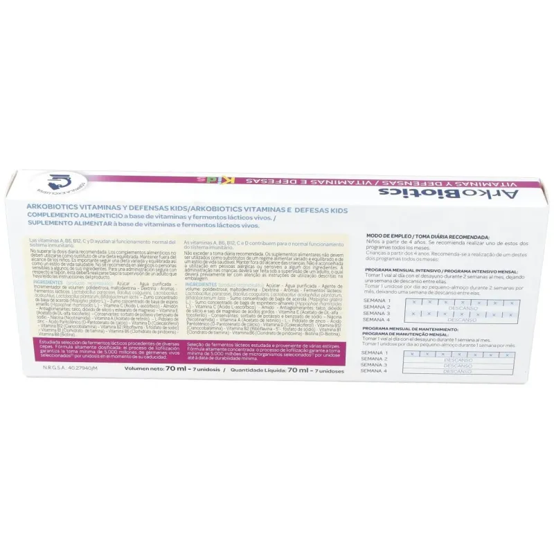Arkobiotics vitaminas y defensas niños 7uni. 2 | Farmacia Barata Arkobiotics vitaminas y defensas niños 7uni. 2 | Farmacia Barata