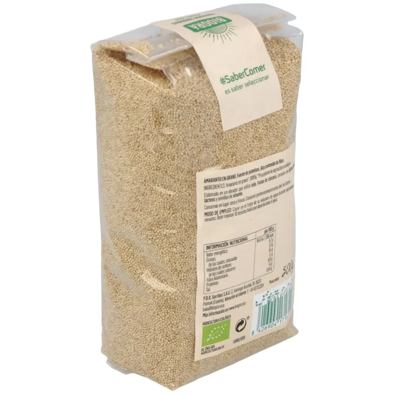 Bioga amaranto grano bio 500g | Farmacia Barata