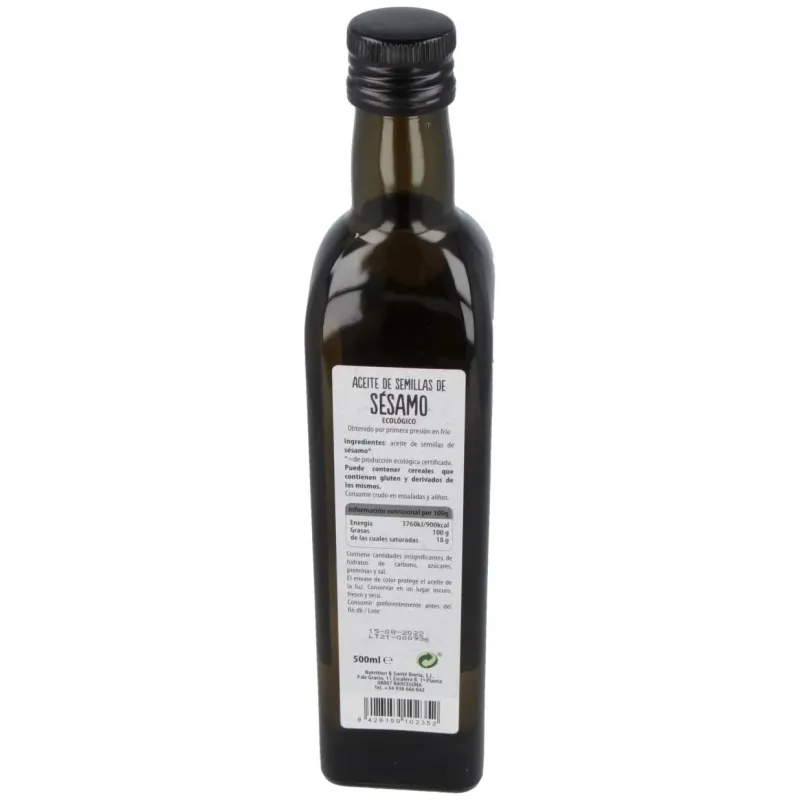 Natursoy aceite sésamo 500ml bio | Farmacia Barata