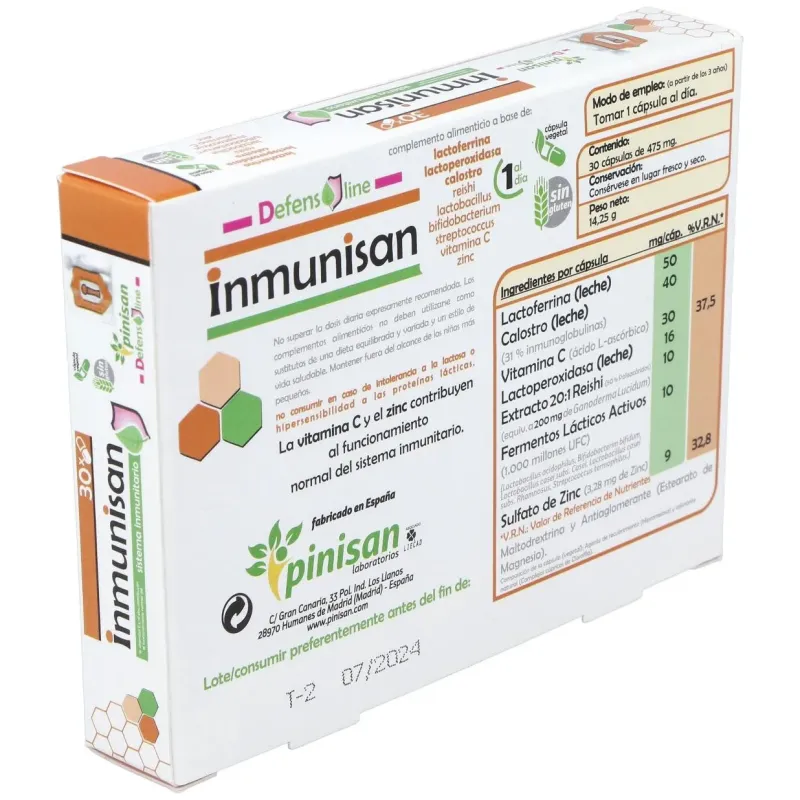 Pinisan inmunisan 30cáps | Farmacia Barata Pinisan inmunisan 30cáps | Farmacia Barata