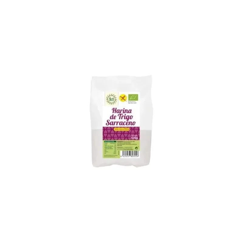 Sol natural harina trigo sarraceno sin gluten bio 500g | Farmacia Barata