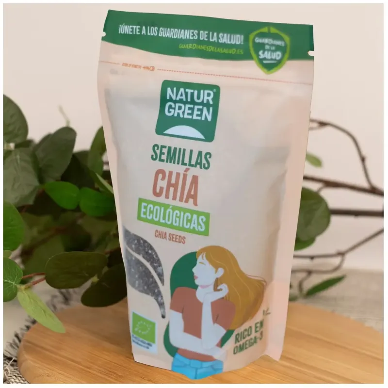 Naturgreen semillas de chía ecológicas 500 g | Farmacia Barata