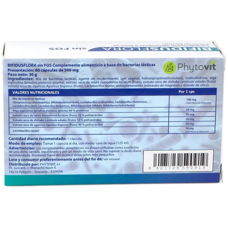 Bifidusflora sin fos 60vcaps. | Farmacia Barata Bifidusflora sin fos 60vcaps. | Farmacia Barata