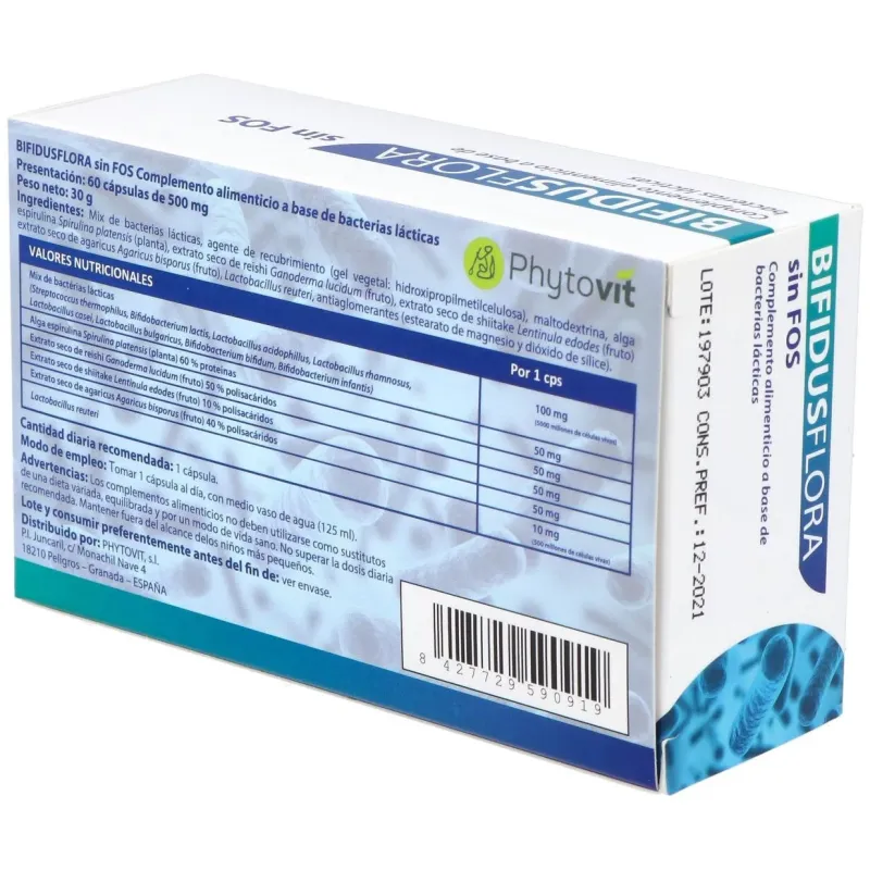 Bifidusflora sin fos 60vcaps. | Farmacia Barata Bifidusflora sin fos 60vcaps. | Farmacia Barata